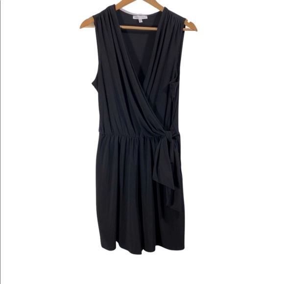 Annalee + Hope Faux Wrap Romper Color Black - Picture 3 of 5